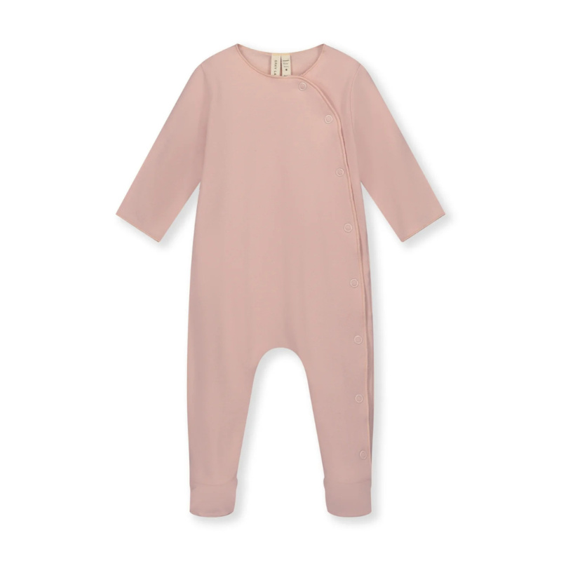 GRAY LABEL Overal pro novorozence GOTS - Faded Pink Velikost: NEWBORN