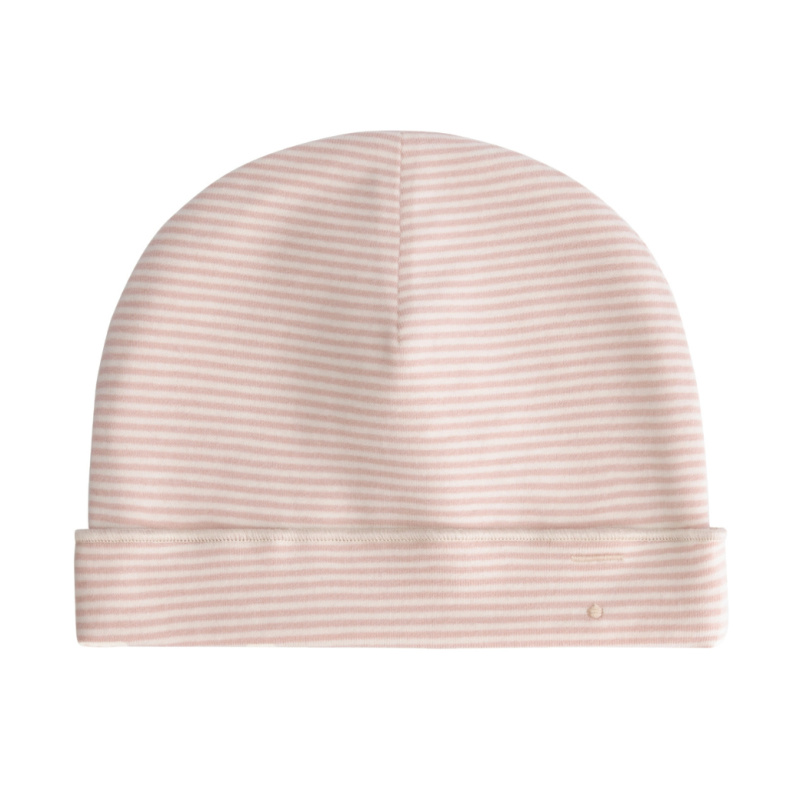 GRAY LABEL Čepička Baby GOTS - Faded pink - Cream Velikost: 6-12m