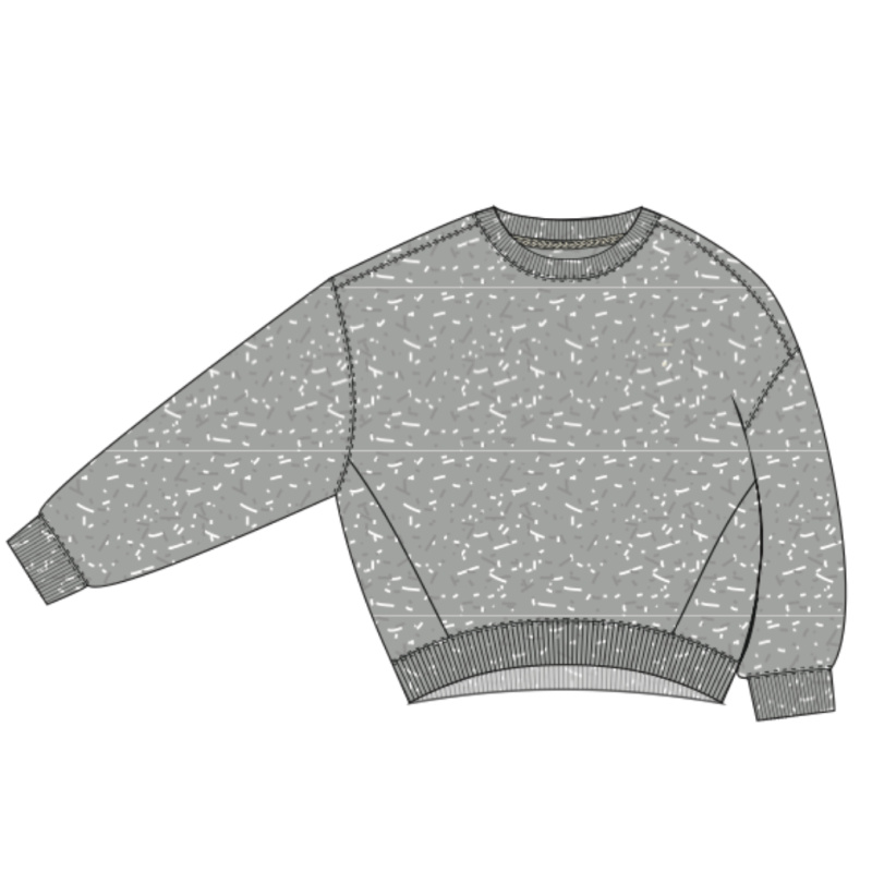 GRAY LABEL Mikina Adult GOTS - New Fit - Grey Melange Velikost: M