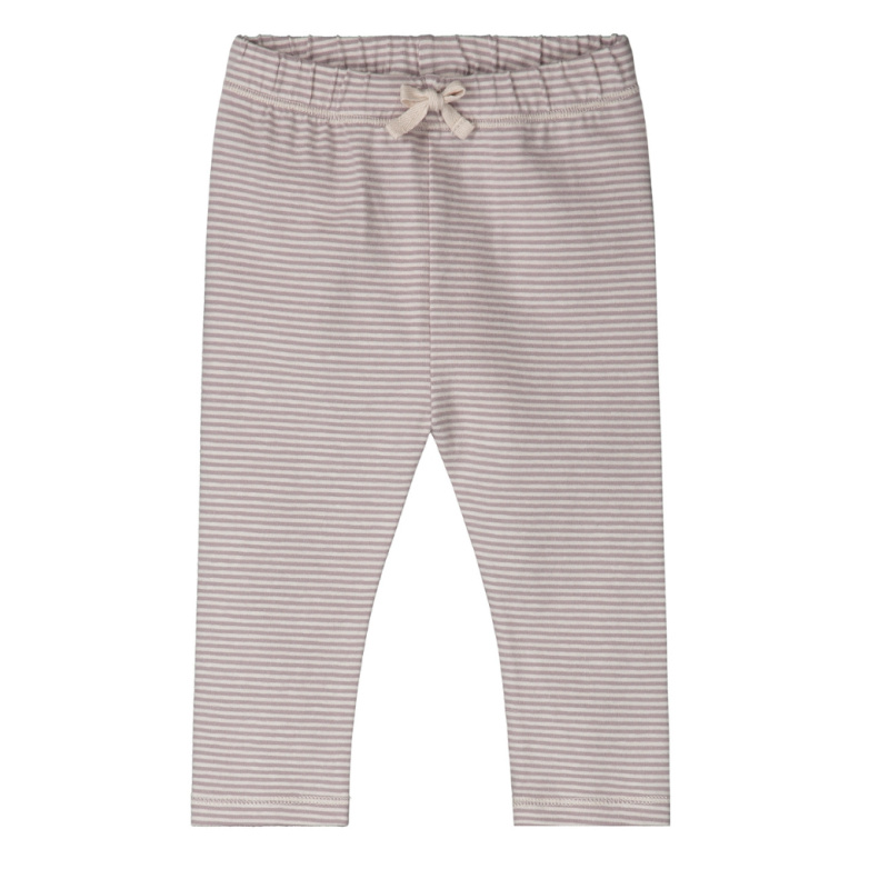 GRAY LABEL Legíny pro miminka GOTS - New Fit - Berry - Cream Velikost: 6-9m