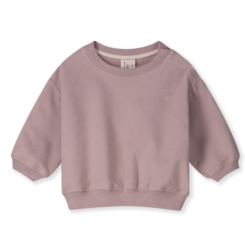 GRAY LABEL Mikina pro miminka GOTS - New Fit - Berry Velikost: 6-9m