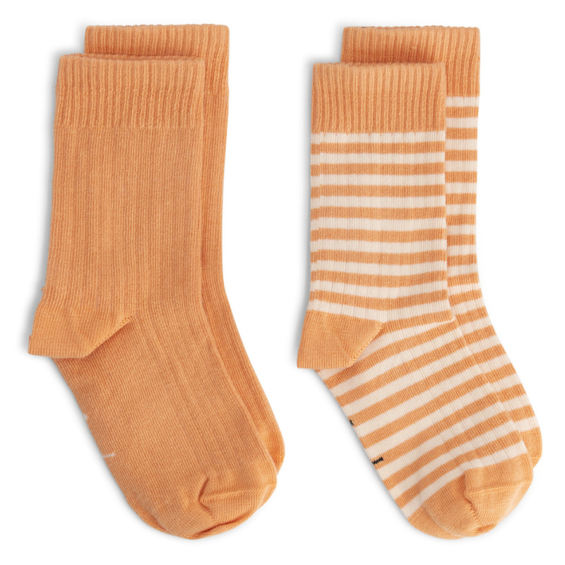 GRAY LABEL Set ponožek GOTS - Melon - Cream Velikost: 23-26