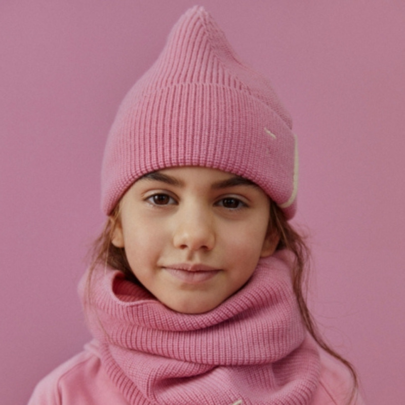 GRAY LABEL Čepice Beanie merino - Bubblegum Velikost: 2-6y