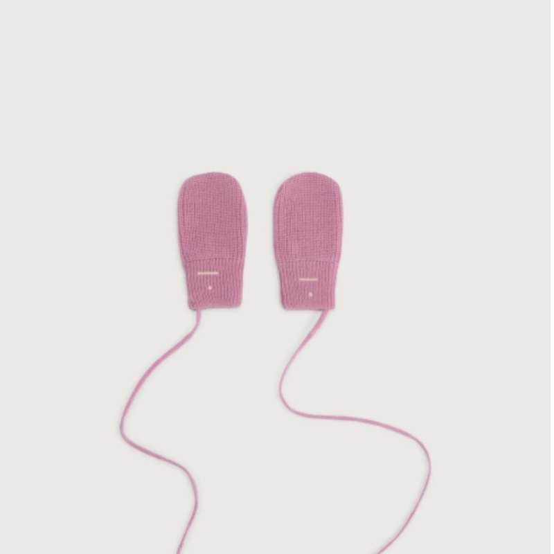 GRAY LABEL Rukavice Baby merino - Bubblegum Velikost: 0-6m
