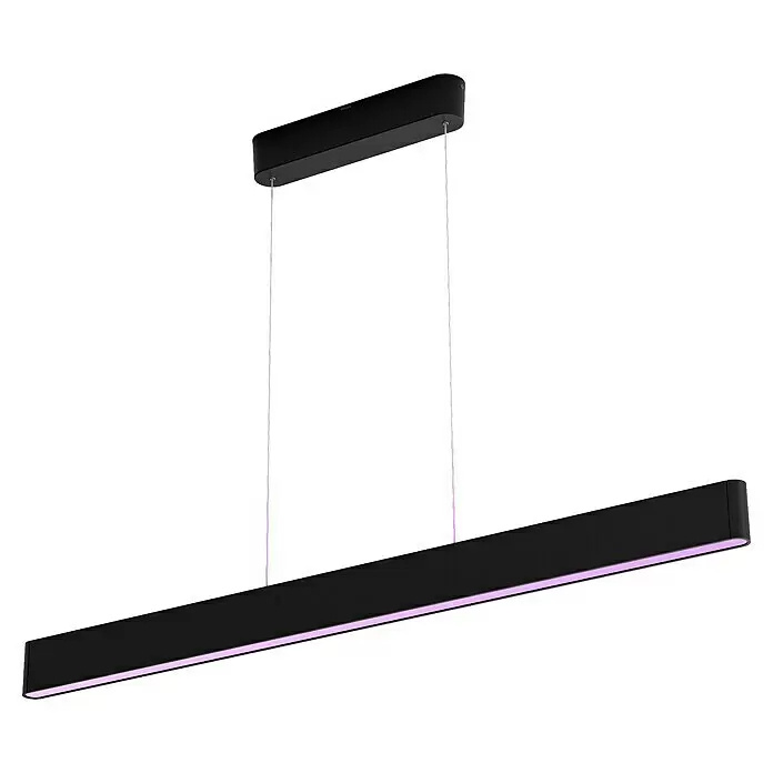 Závěsné LED svítidlo Philips Hue Ensis / 79 W / 129,9 x 4 x 157 cm / RGBW / černá Varianta: ivi1