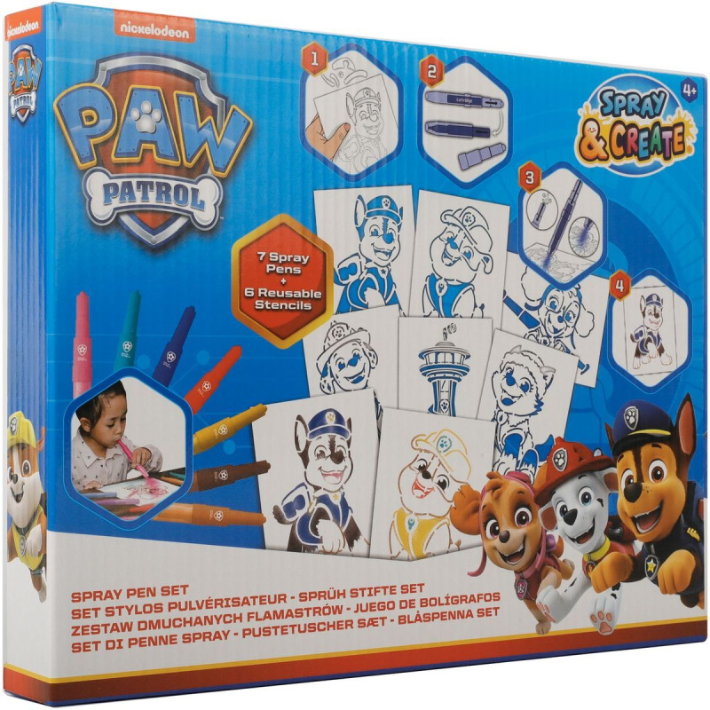 Alltoys Canenco Malování s foukacími fixami Tlapková patrola