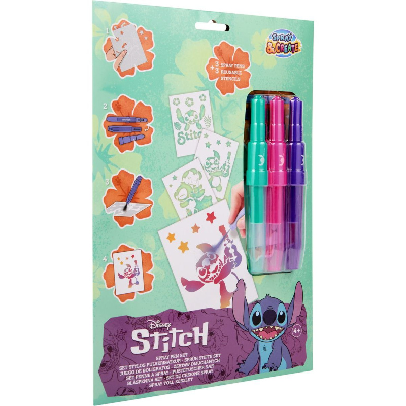 Sada malování s foukacími fixami Stitch A4