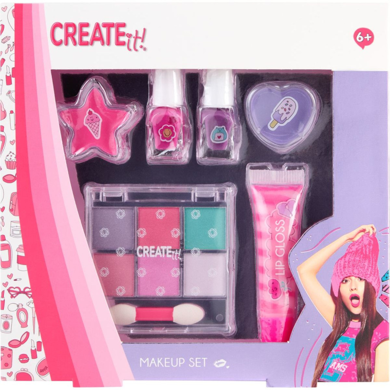 dětská sada líčení create it! lila turquoise