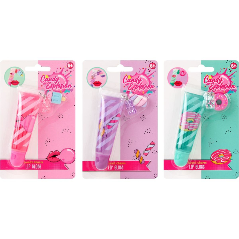 lesk na rty s přívěskem candy explosion