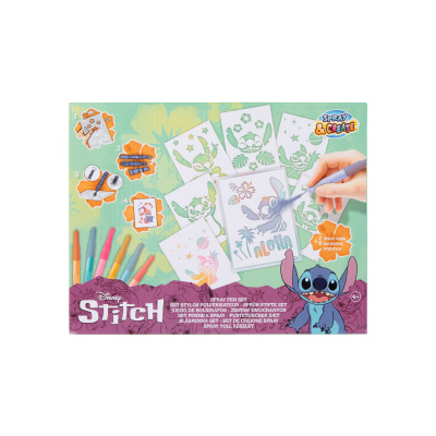 Velká kreativní sada malování s foukacími fixy Stitch