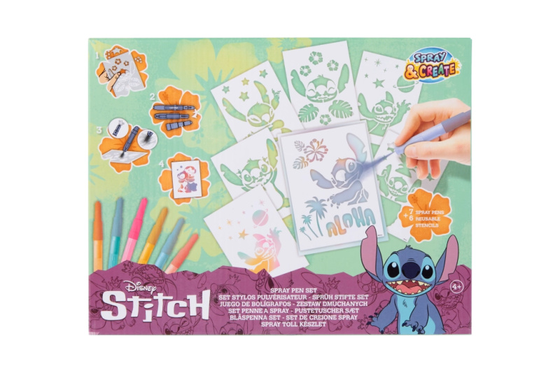 Velká kreativní sada malování s foukacími fixy Stitch