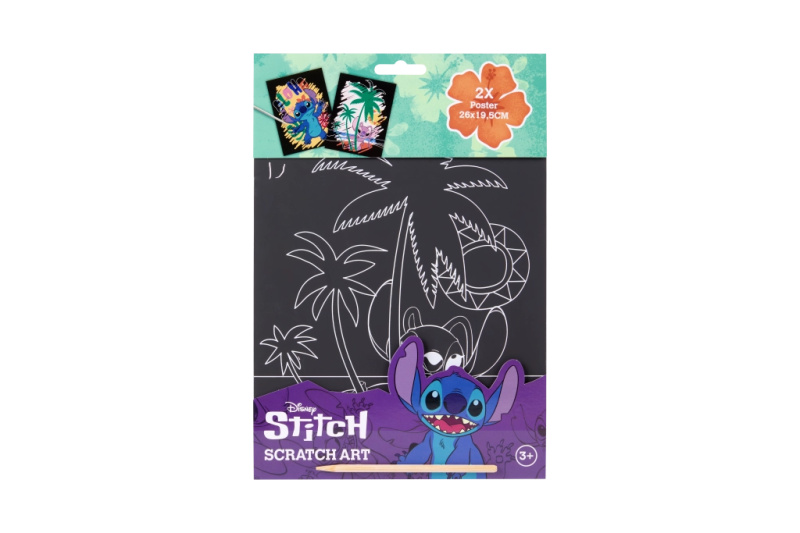 Vyškrabávací obrázky Stitch pro kreativní zábavu