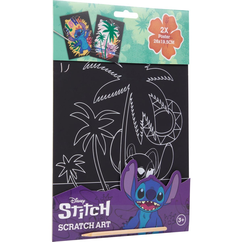 Vyškrabávací obrázky Stitch pro kreativní zábavu