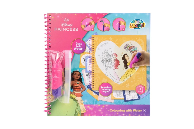velká kniha vodního malování disney princezny