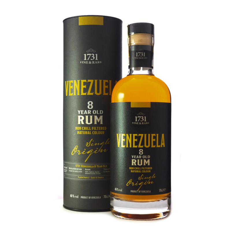 1731 Venezuela 8YO Rum 46% 0,7l (dárková tuba)