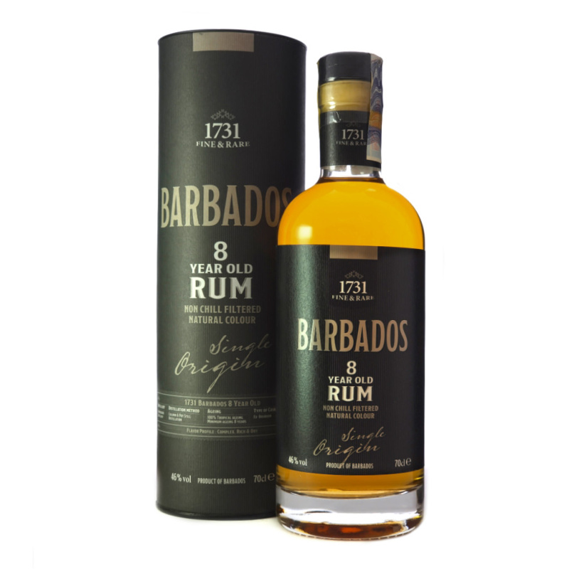 1731 Barbados 8YO Rum 46% 0,7l (dárková tuba)