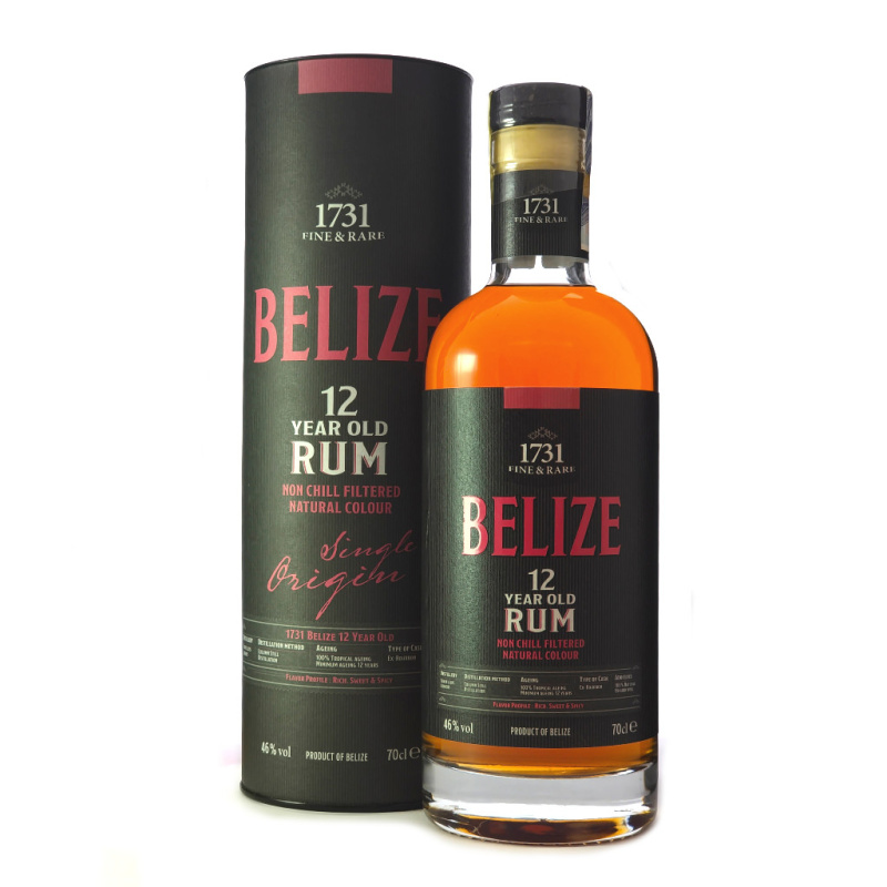 1731 Belize 12YO Rum 46% 0,7l (dárková tuba)