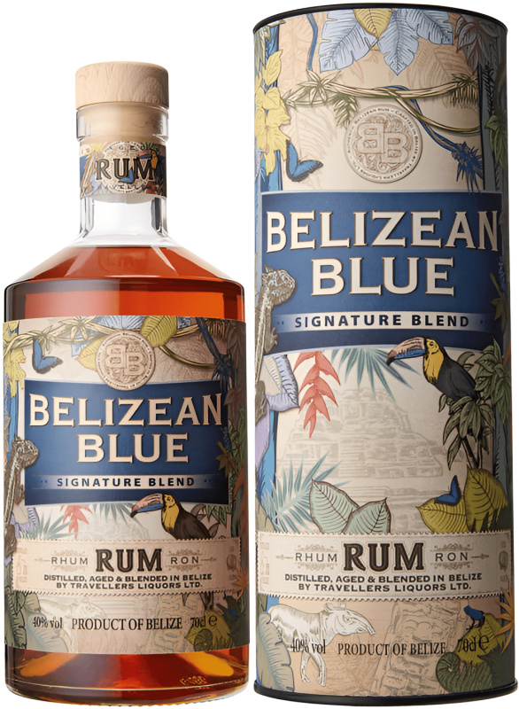 Belizean Blue Signature Blend 40% 0,7l (dárková tuba)