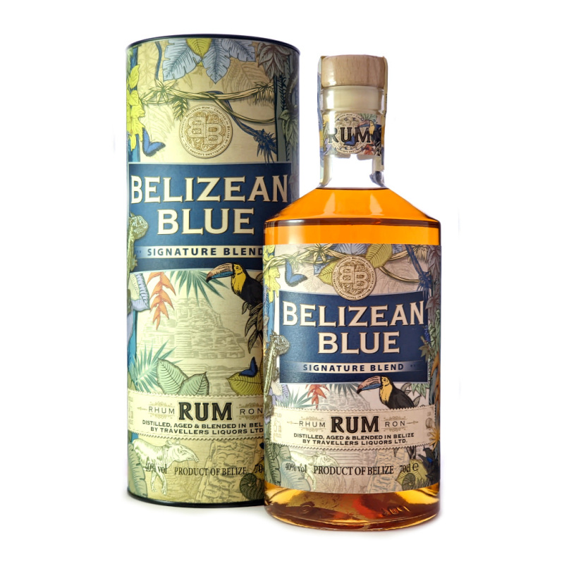 Belizean Blue Signature Blend 40% 0,7l (dárková tuba)