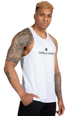 Gorilla Wear Pánské tílko Carter Strech Tank Top White - 3XL