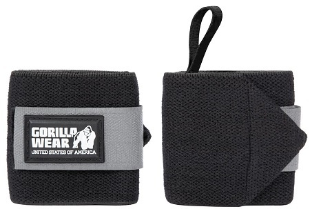 Gorilla Wear Bandáže na zápěstí BASIC - černá/šedá
