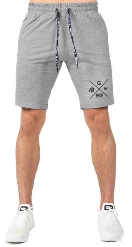 Gorilla Wear Pánské šortky Cisco Shorts Gray/Black - S