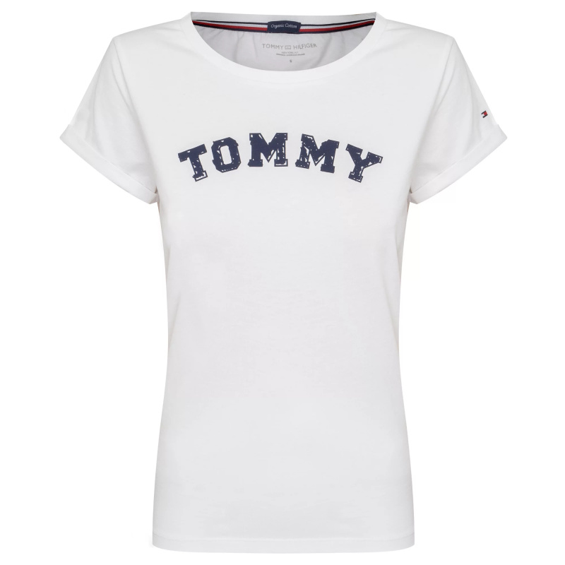 Dámské Tričko s krátkým rukávem UW0UW01315 - Tommy Hilfiger XS