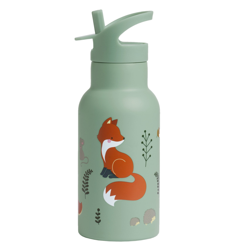 A Little Lovely Company Nerezová lahev na pití 500 ml – Kamarádi z lesa