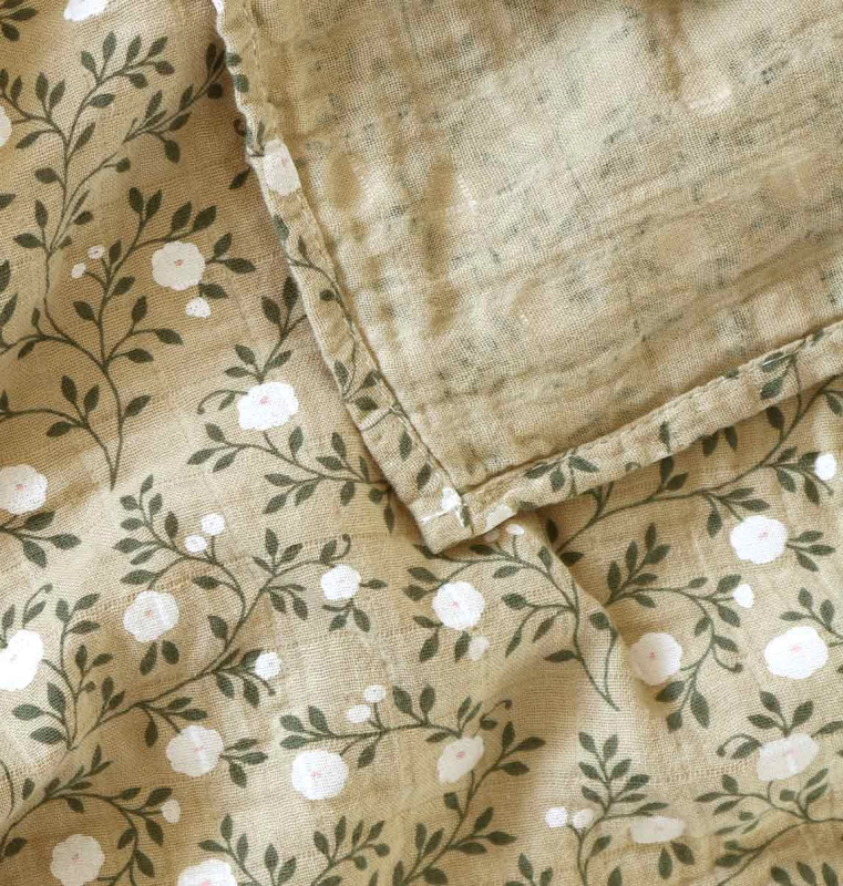 A Little Lovely Company Mušelínové plenky blossom – Dark sage