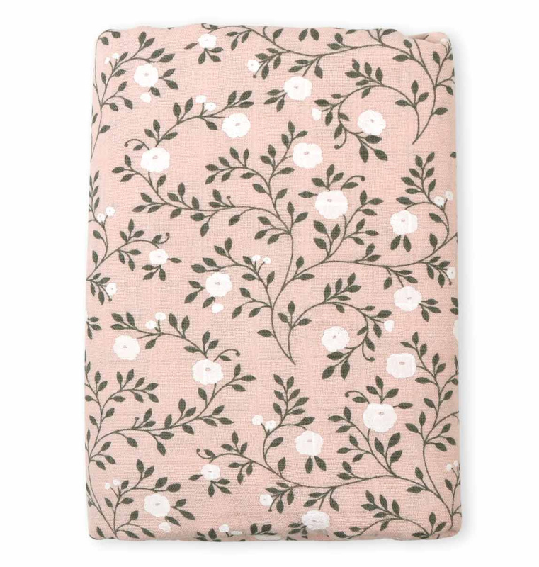 A Little Lovely Company Mušelínová osuška XL blossom dusty pink