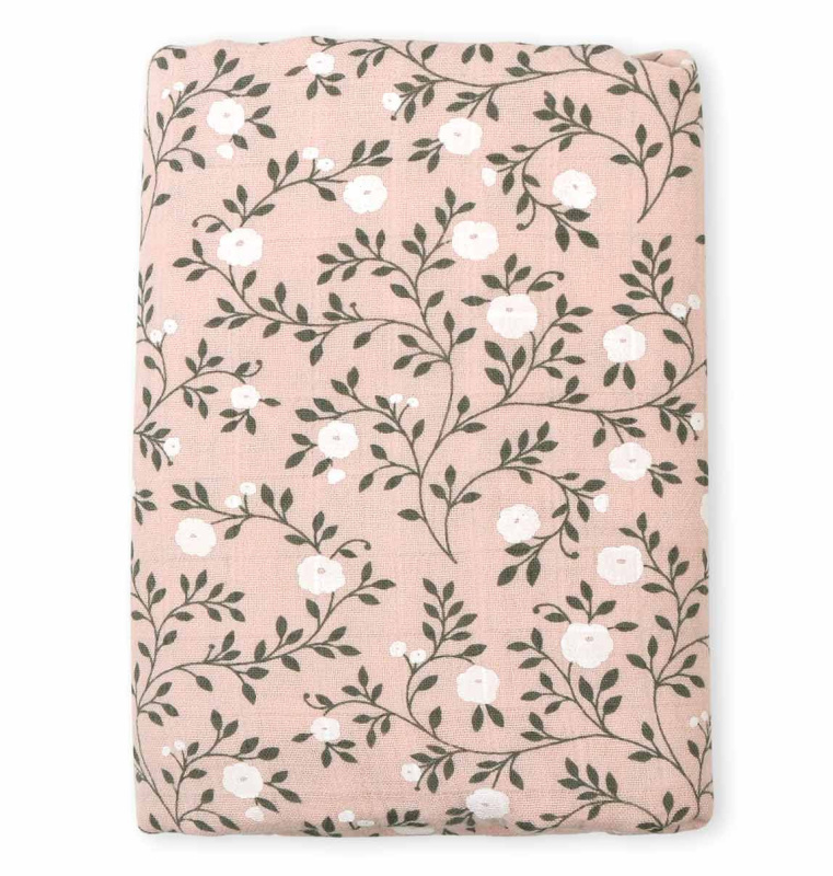 A Little Lovely Company Mušelínová osuška XL blossom dusty pink