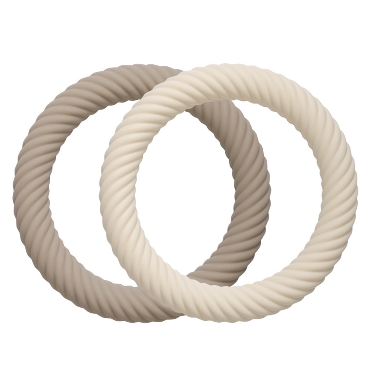 A Little Lovely Company Silikonová kousátka s listy 2 kusy – Taupe