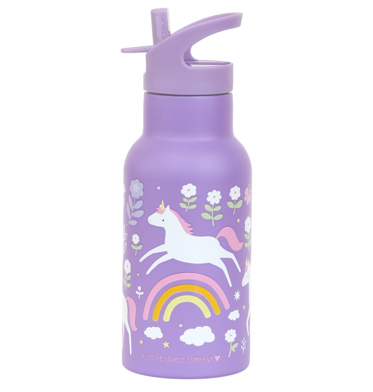 A Little Lovely Company Nerezová láhev 350 ml Jednorožci