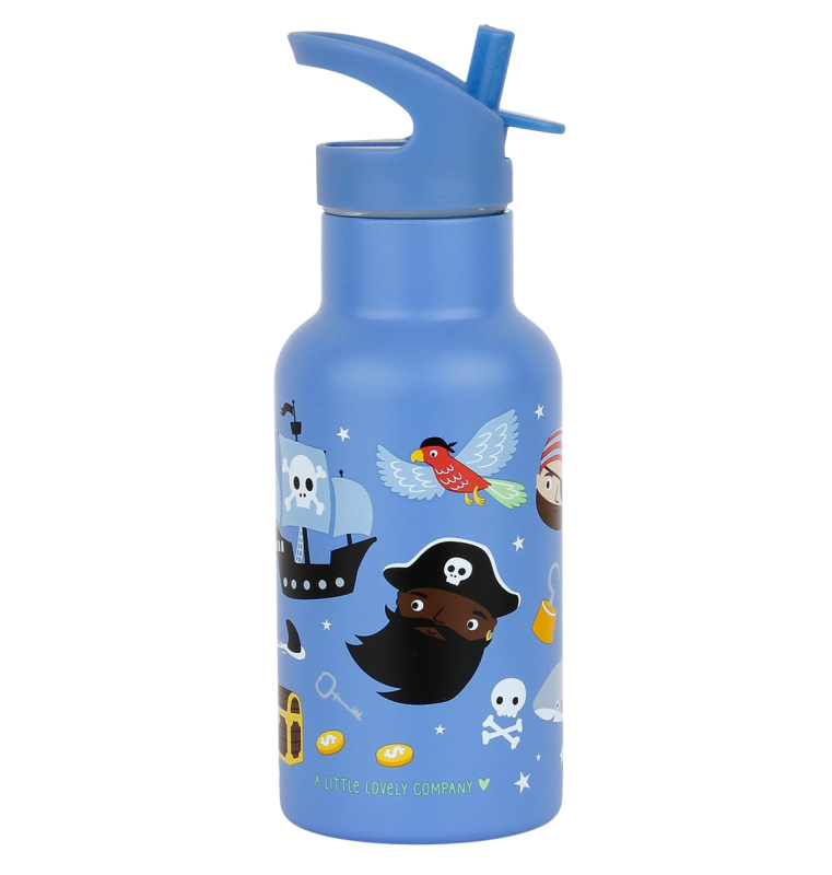 Nerezová láhev na pití s pirátským motivem 350 ml