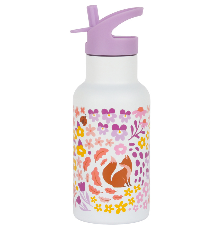 Nerezová láhev na pití Květinová Zahrada 350 ml