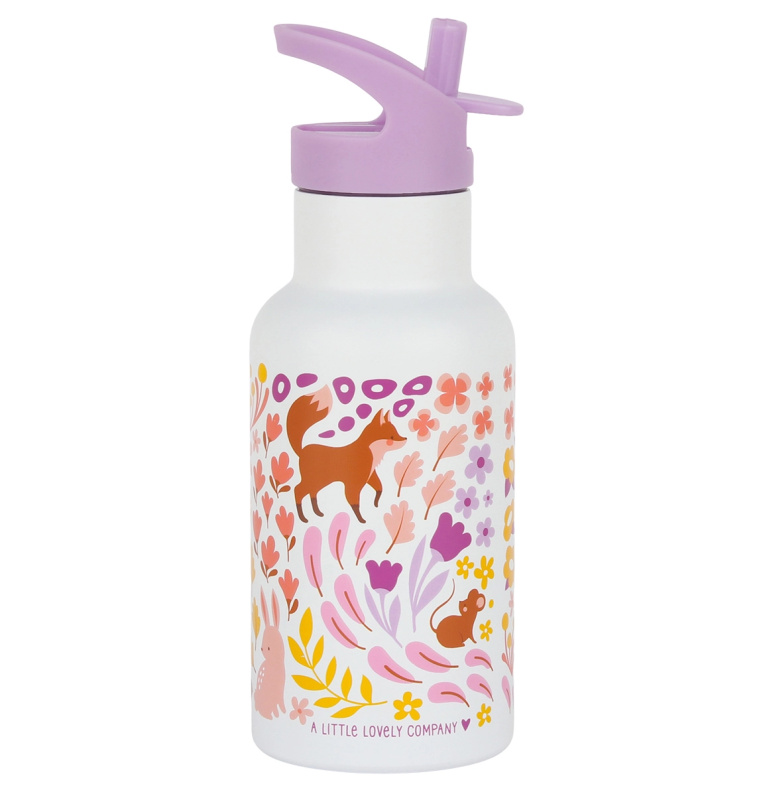 Nerezová láhev na pití Květinová Zahrada 350 ml