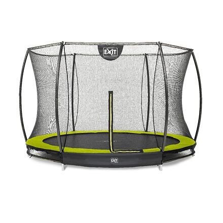 EXIT TOYS Silhouette pozemní trampolína ø305cm s ochrannou sítí - zelená