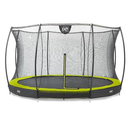 EXIT TOYS Silhouette pozemní trampolína ø427cm s ochrannou sítí - zelená