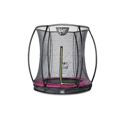 EXIT TOYS Silhouette pozemní trampolína ø183cm s ochrannou sítí - růžová