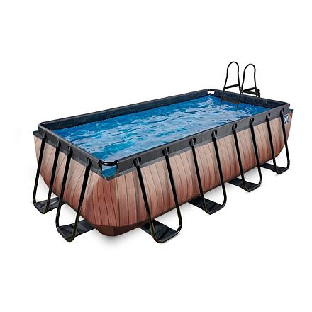 EXIT Frame Pool 4x2x1m (12v Sand filter) – Timber Style
