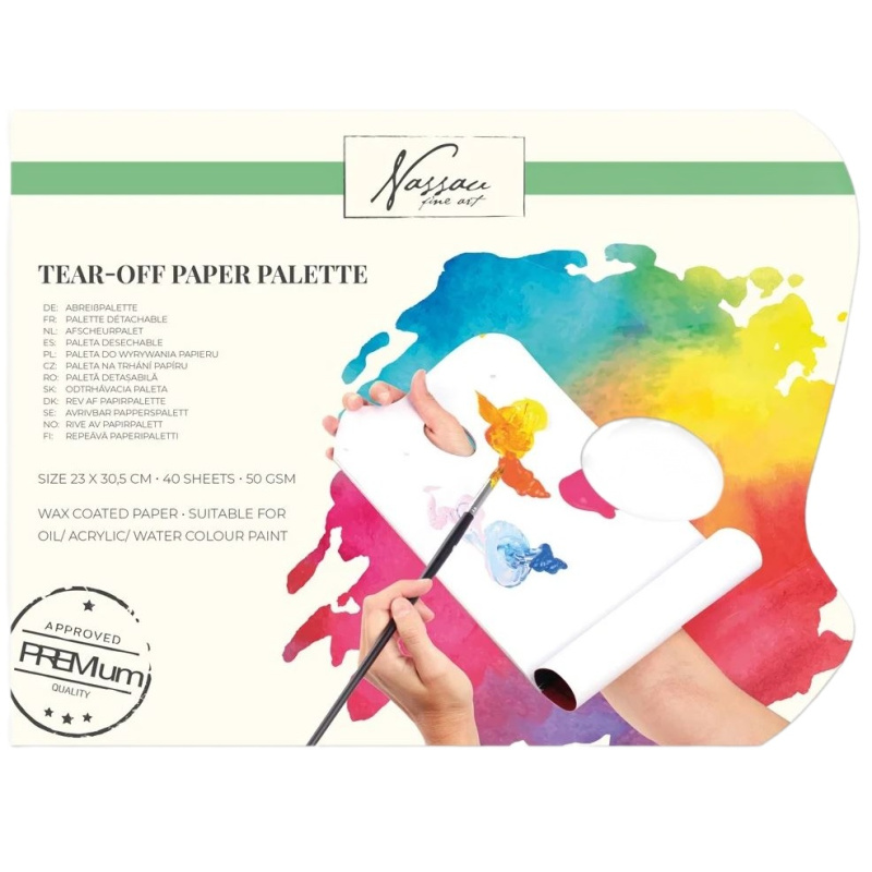 Paleta papírová 23x30,5cm (40 listů, 50g/m2)