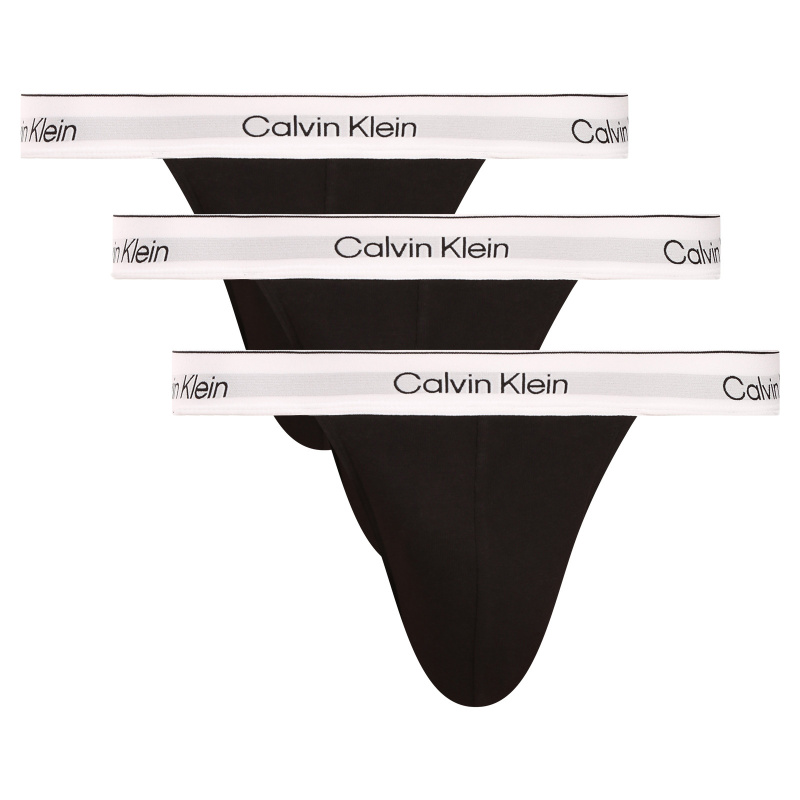 3PACK pánské jocksy Calvin Klein černé (NB4382-UB1) S