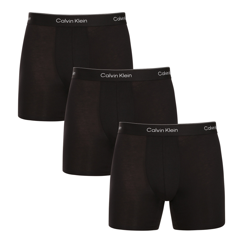 3PACK pánské boxerky Calvin Klein černé (NB4394-TM6) S, trenky / trenýrky