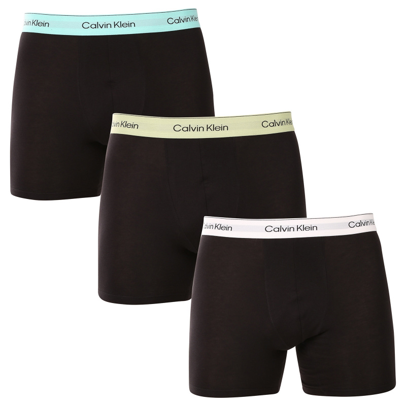 3PACK pánské boxerky Calvin Klein černé (NB4394-VRB) 4XL, trenky / trenýrky