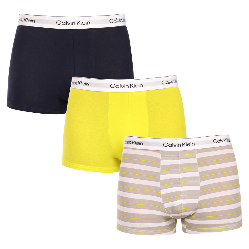 3PACK pánské boxerky Calvin Klein vícebarevné (NB4392-WCN) L, trenky / trenýrky