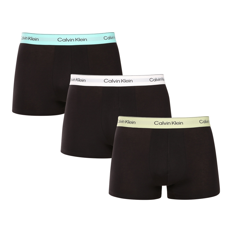 3PACK pánské boxerky Calvin Klein černé (NB4392-VRB) M, trenky / trenýrky