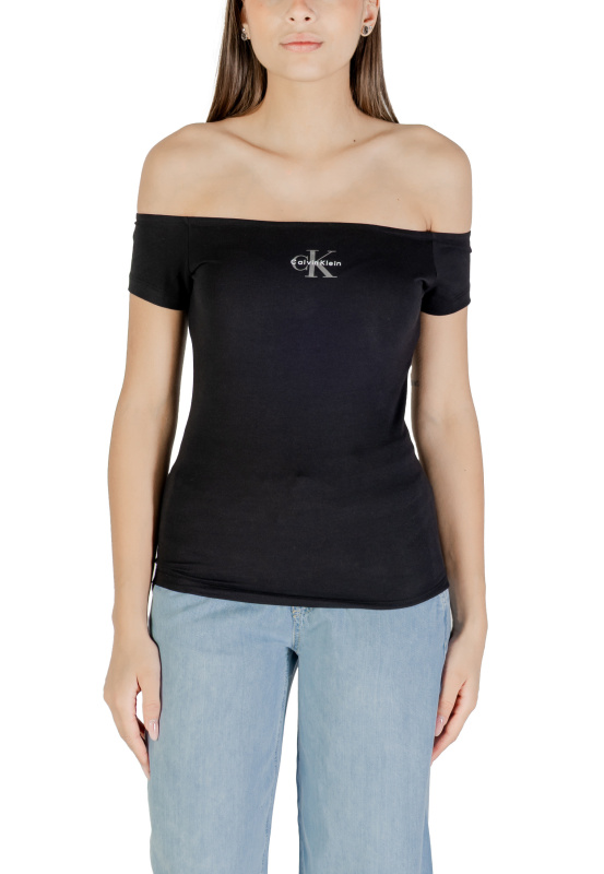 Calvin Klein Jeans top s lodičkovým výstřihem