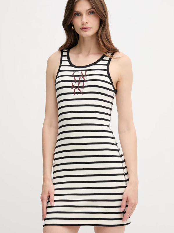 Calvin Klein dámské černobílé šaty