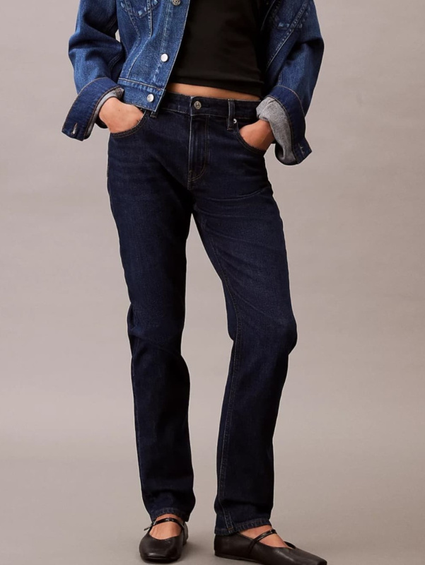 Calvin Klein dámské tmavě modré džíny