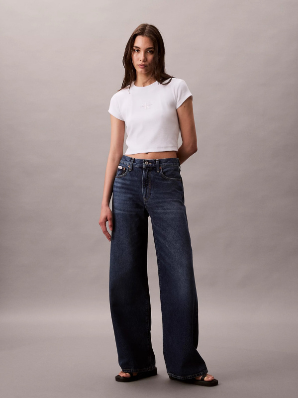 Calvin Klein dámské tmavě modré džíny